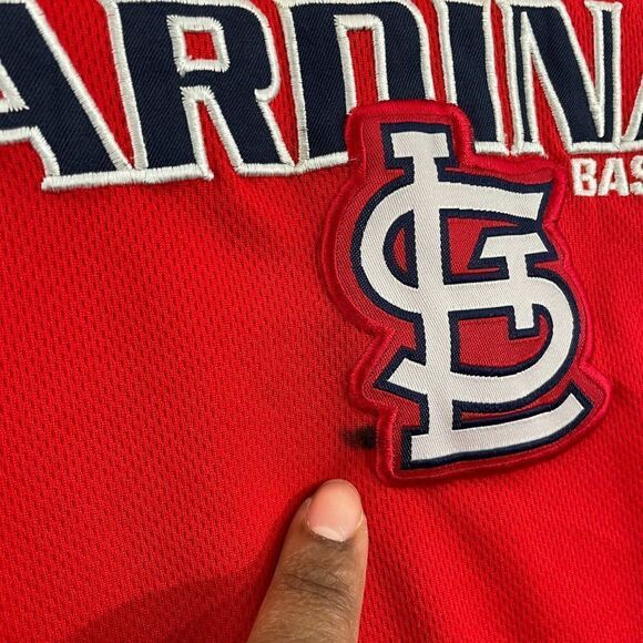 St. Louis Cardinals MLB TX3 Cool Men L Red V Neck Performance Cool Base Layer - Picture 4 of 12